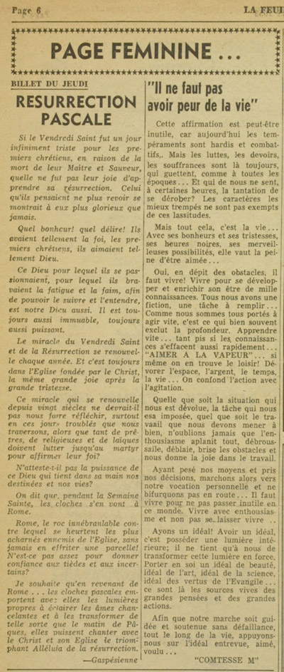 La Feuille d'&eacute;rable