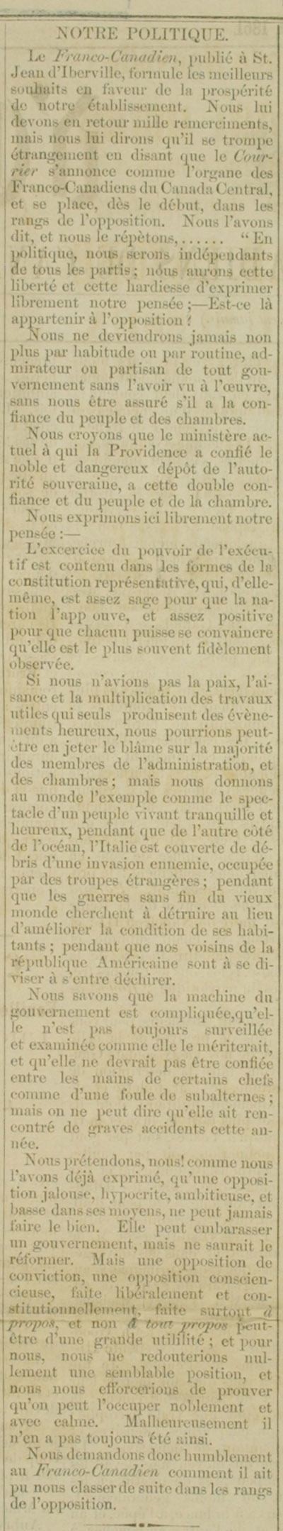 Le Courrier d'Ottawa