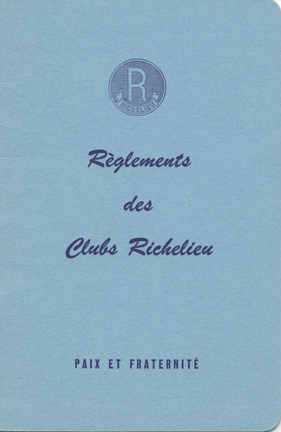 R&egrave;glements des clubs Richelieu