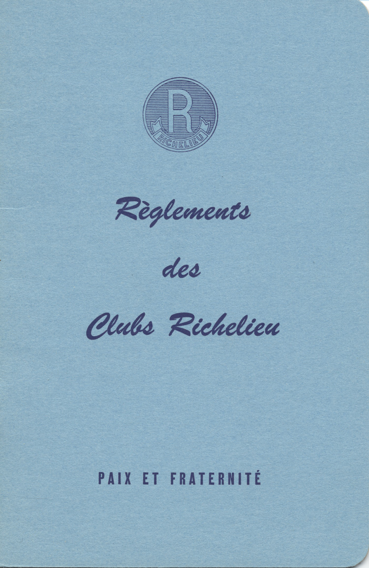 R&egrave;glements des clubs Richelieu
