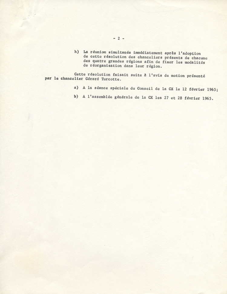 R&eacute;solution adopt&eacute;e, 1965.