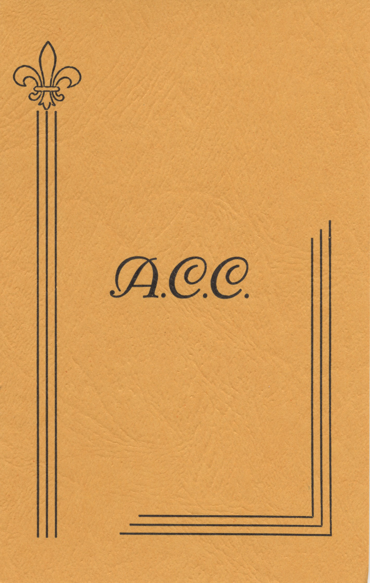 Carnet de d&eacute;l&eacute;gu&eacute; du 12e congr&egrave;s g&eacute;n&eacute;ral de l'Ordre de Jacques Cartier (OJC)
