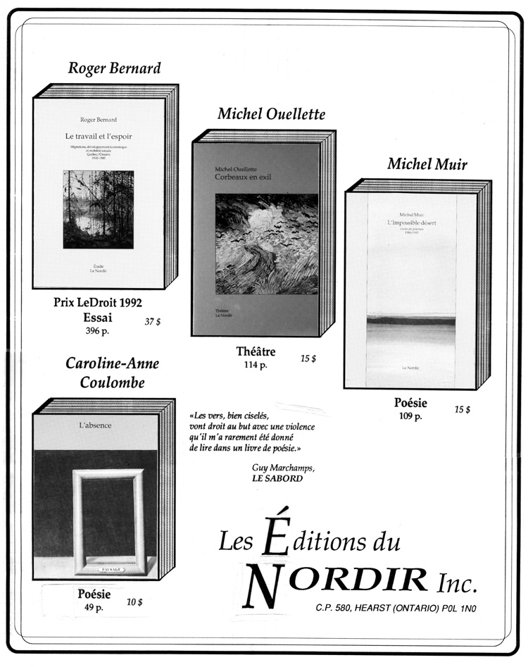 &Eacute;preuve pour la publicit&eacute;, ca 1991