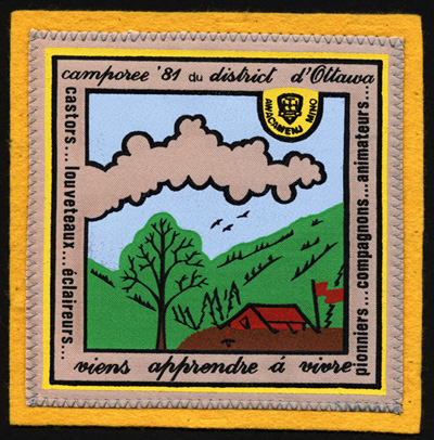 &Eacute;cusson du camporee (camp r&eacute;gional) 1981 du district d'Ottawa