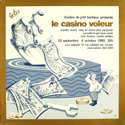 Affiche de la pi&egrave;ce Le Casino voleur (1980)