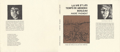 Maquette publicitaire du livre posthume La vie et les temps de M&eacute;d&eacute;ric Boileau (1978)