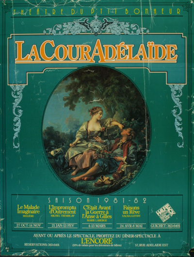 Affiche de la programmation 1981-1982