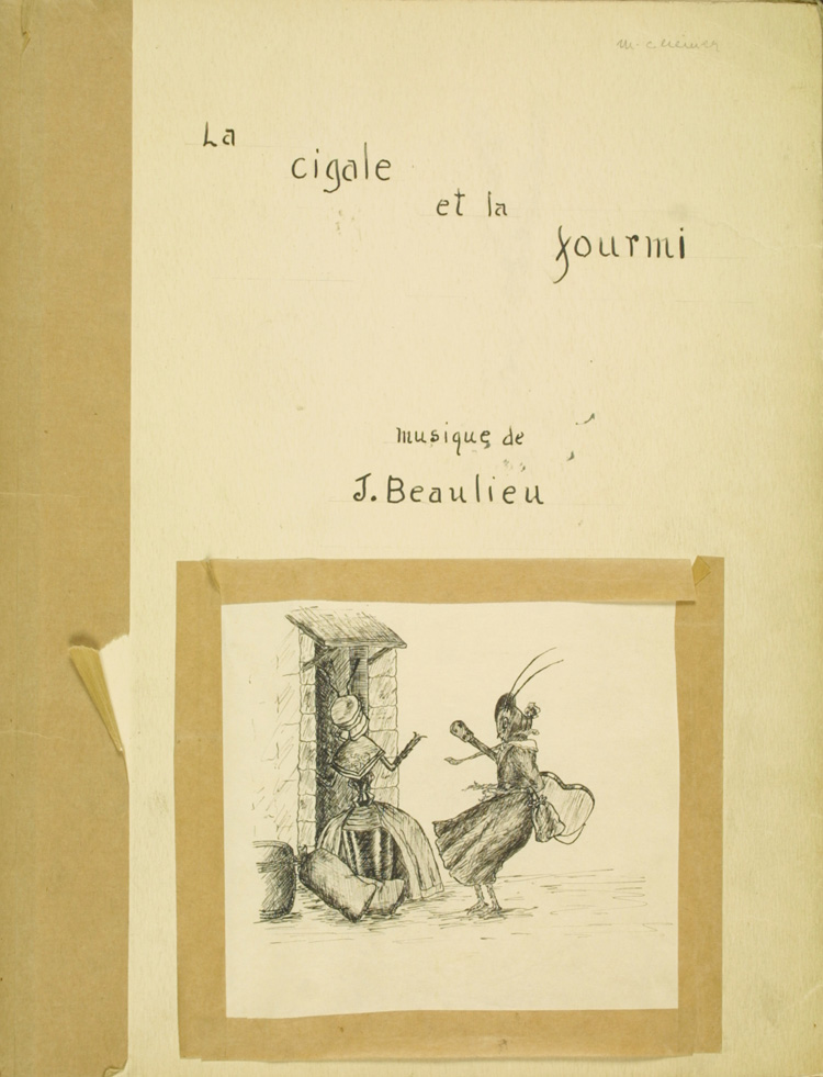 &laquo;&nbsp;La Cigale et la fourmi &raquo; mis en musique par Joseph Beaulieu