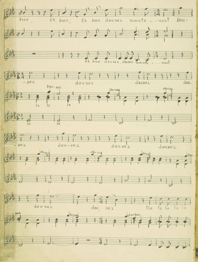 &laquo;&nbsp;La Cigale et la fourmi &raquo; mis en musique par Joseph Beaulieu