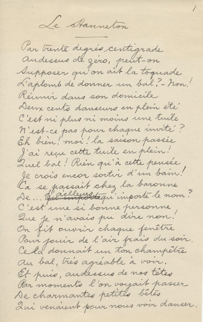 Le Hanneton, texte in&eacute;dit de R&eacute;gis Roy