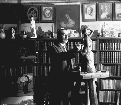 Henri Fabien dans son atelier &agrave; Ottawa