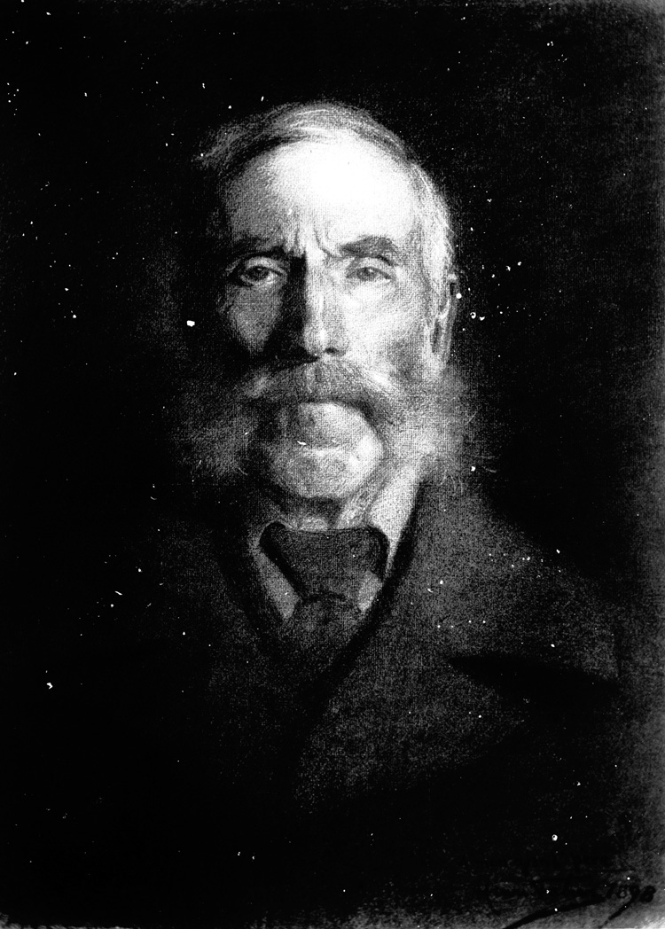 grand-p&egrave;re de Henri Fabien, fusain