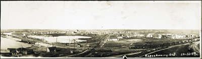 Reproduction d’une photographie de Kapuskasing (Ontario), 20 octobre 1927.